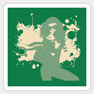 vintage abstract girl power Magnet